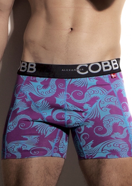Maori boxerkalsoner lila bl� boxer Alexander Cobb PXC Underwear